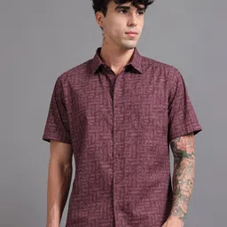RIGS AND RAGS Men Shelby Opaque Printed Casual Shirt-picture-25