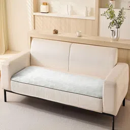 HOUSE OF QUIRK Four Seater Sofa Mat Leaf Pattern Chenille Fabric Stretch Seat Sofa Mat-image-65