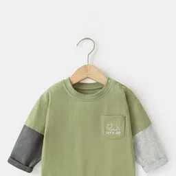 YK Kids Solid Round Neck Cotton T-shirt-19
