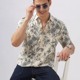 BULLMER Men Standard Opaque Printed Casual Shirt-image-17