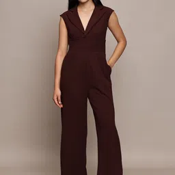 French Connection Women Shawl Neck Basic Jumpsuit-picture-49