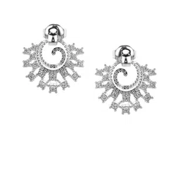 VALANOVA 14Kt White Gold 0.44 Carat Lab Grown Diamond Earrings-image-40
