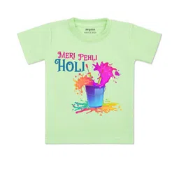 arvesa Meri Pehli Holi Printed Kids Tshirt-picture-48