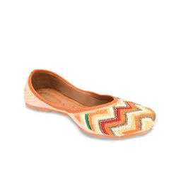 Sangria Women Embellished Pearl Chevron Mojaris-image-57