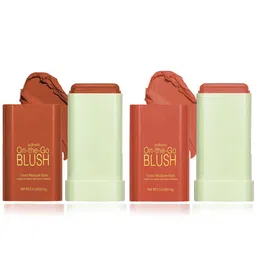 Adbeni Set Of 2 On The Glow Blush With Vitamin E - 19 g Each - Warm Glow - Beach Glow-97