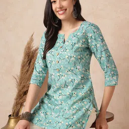 JANAKDULARI CREATION Women Ethnic Motifs Printed Round Neck Top-picture-19