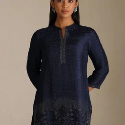 Soch Women Embellished Mandarin Collar Tunic-image-2
