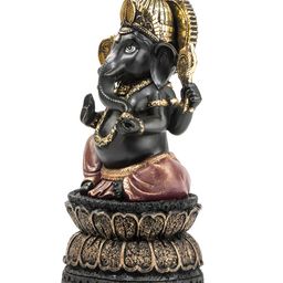 Ashnam Diverse Expression Black Lord Ganesha Religious Idol Showpiece-67