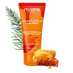 Rivona Naturals Honey & Saffron Face Wash For Mild Exfoliating - 100 ml-41