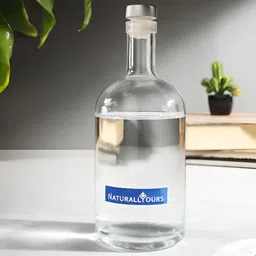 NATURALLY YOURS Transparent Single Glass Solid Water Bottle-image-13