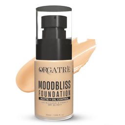 Orgatre Mood Bliss Foundation For Full Coverage Matte & Dewy Finish- 30 ml- Shade- 238-17