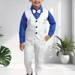 Go Berry Boys Striped Shirt with Trousers-image-41