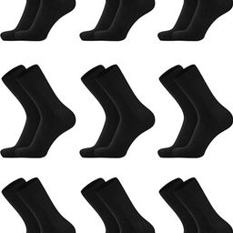MUKHAKSH Unisex Black Socks-image-95