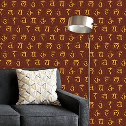ArtzFolio Printed UV-Resistant Anti-Bacterial Hindu Sanskrit Chakras Peel & Stick Wallpaper-image-95