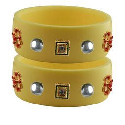 Vidhya Kangan Multi-Coloured Brass Bangles-image-26