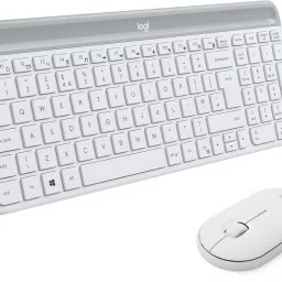 Logitech MK470 Slim Keyboard & Mouse Combo, Whisper-Quiet Wireless Laptop-size Multi-device Keyboard Compatible with Desktop, Laptop, Mac-27