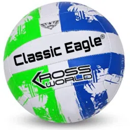 Krossworld Green Edition PVC Volleyball Size-4 with Needle (pack of 1) Volleyball - Size: 4-picture-17