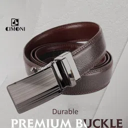CIMONI Men Autolock Textured Formal Belt-image-25