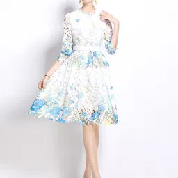 JC Collection Women Floral Printed Fit & Flare Dress-picture-41