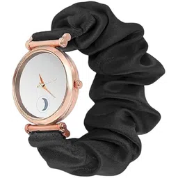 SZN Women pack of 5 scrunchies Dial & Wrap Around Straps Analogue Watch-image-41