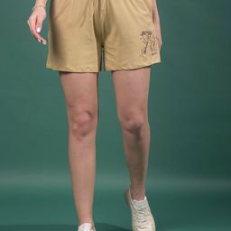 Crimsoune Club Women Printed Slim Fit Hot Pants Shorts-image-62