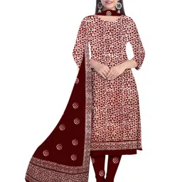 Farooq Dyeing Printed Pure Cotton Unstitched Dress Material-picture-14