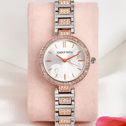 JOKER & WITCH Women Embellished Dial & Bracelet Style Straps Analogue Watch AMWW947-41