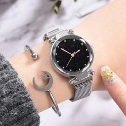 Analog Watch - For Girls KRU_536_FK-SILVER megnet-image-35