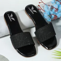 carrito Women Open Toe Embellished Flats-image-21