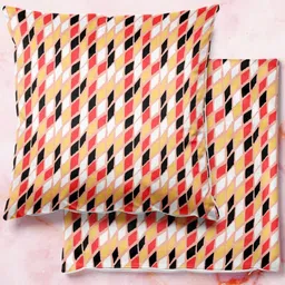 ArtzFolio Multicoloured Set of 2 Square Cushion Covers-12