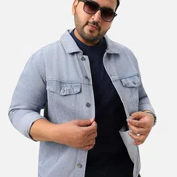 LINARIA Spread Collar Lightweight Denim Jacket-picture-5