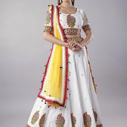 Utsav Fashion Embroidered Thread Work Ready to Wear Lehenga & Choli With Dupatta-picture-21