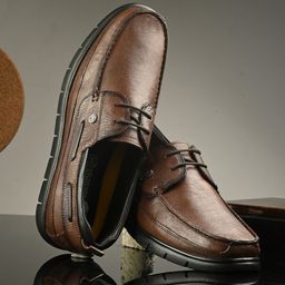 MONDAIN Men Colourblocked Leather Derbys-image-76