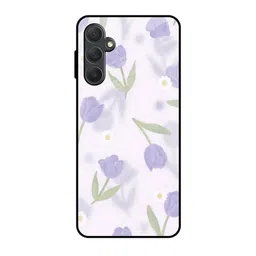 QRIOH Floral Printed Sleek & Lightweight Silicone Samsung Galaxy M54 5G Glass Back Case-picture-10