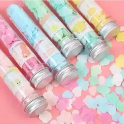 bifrrutant Travel Soft Paper Soap Flower Design Tube Shape Bottle for Travelers image 2