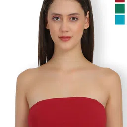 SELFCARE Pack Of 3 Full Coverage Non Padded Bandeau Bra With All Day Comfort-10