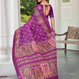 Anouk Rustic Ethnic Motifs Printed Zari Saree image 2