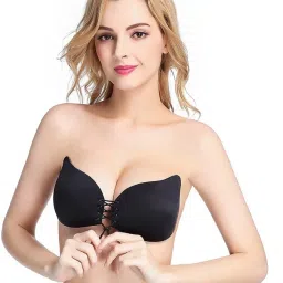 Backless Sticky Bra Adhesive Wings Bra Reusable PushUp Wire Free Padded Bra M74 Nursing Breast Pad-image-84