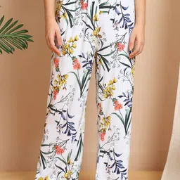 ETC Women Floral Printed Cotton Lounge Pants-image-80