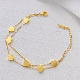 DIVASTRI Women Antique Gold-Plated Link Bracelet-40