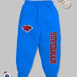 YK X Minute Mirth Boys Superman Printed Pure Cotton Joggers-image-79