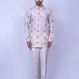 Arihant Rai Sinha Men Ethnic Motifs Embroidered Thread Work Kurta-picture-43