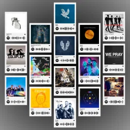 Coldplay Poster | Coldplay Photocards Mini Posters Kit (Set of 16) | Collage Kit Photocard Size (8 x 6 cm) Posters for Phone Accessories, Bedroom, Office, Living room (Coldplay) Photographic Paper-picture-3