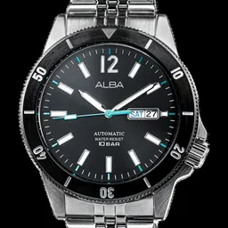 ALBA Black Dial Automatic Watch-AL4645X1-image-6