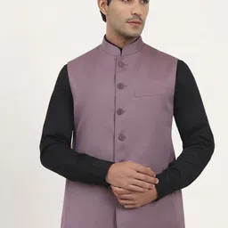 MODI JACKET Men Solid Mandarin Collar Tailored Jacket-12