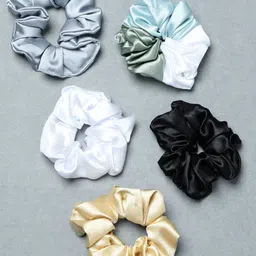FUNKRAFTS Girls Set of 5 Embellished Ponytail Holders-68