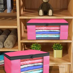 Kuber Industries Pink Set of 6 Regular Drawer Organiser Organisers image 2