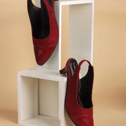 SUKUN Women Pointed Toe Heels-21