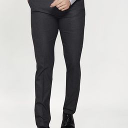 THE BEETEL HOUSE Men Solid Mid-Rise Regular Fit Trousers-picture-34