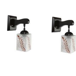 SOMIL Brown Glass Cylinder Printed Wall Lamps-image-83